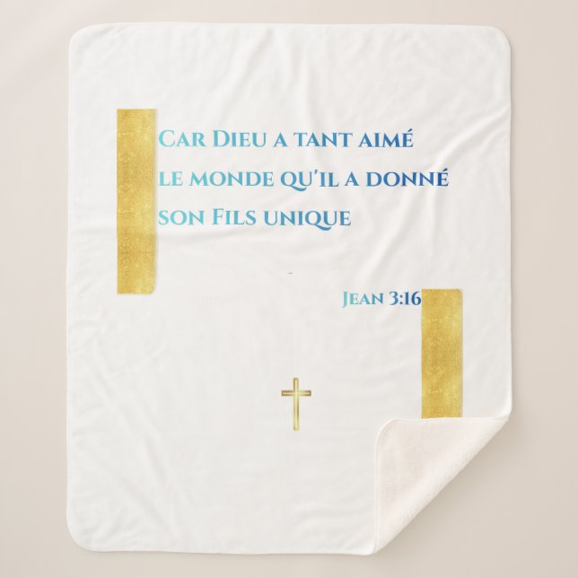 Couverture Sherpa Inspiration Divine —  (Devant)