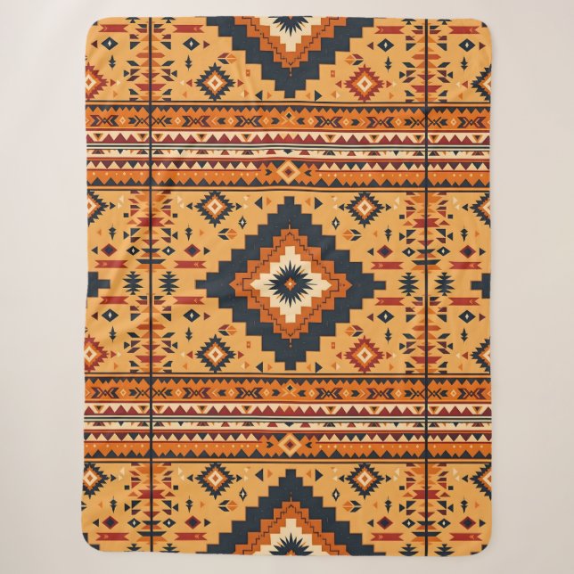 Couverture Sherpa Inspiration tribale (Devant)