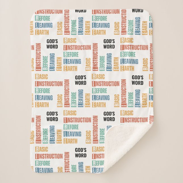 Couverture Sherpa Instruction de base de la BIBLE avant de quitter l (Devant)