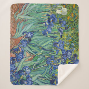 Couverture Sherpa Irises par Van Gogh