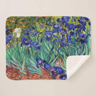 Couverture Sherpa Irises par Vincent van Gogh