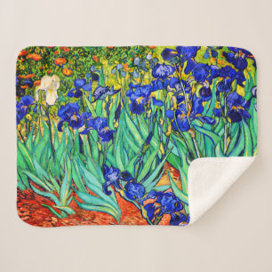 Couverture Sherpa Irises par Vincent Van Gogh