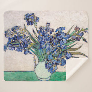 Couverture Sherpa Irises   Vincent van Gogh  