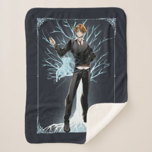 Couverture Sherpa Jack Russell Terrier Patronus d'Anime Ron Weasley