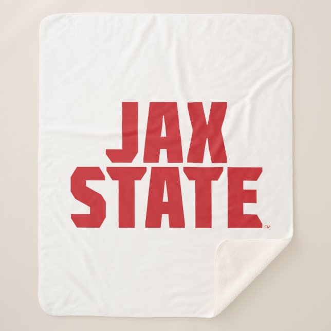 Couverture Sherpa Jacksonville State University JAX STATE Bold Red (Devant)
