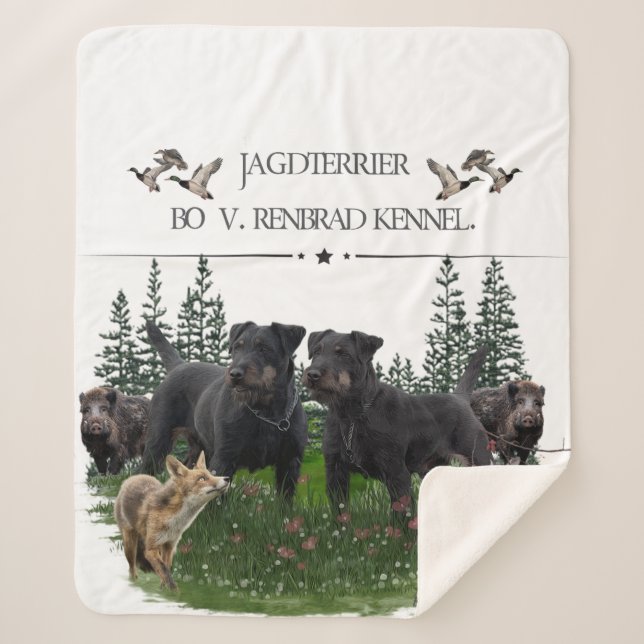 Couverture Sherpa Jagdterrier Bo c. Renbrad Kennel. Ordinateur porta (Devant)