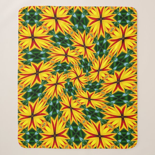 Couverture Sherpa J'Aime Les Fleurs Uniques (Devant)