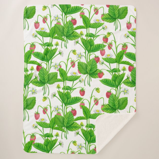 Couverture Sherpa Jardin aux fraises (Devant)