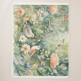 Couverture Sherpa Jardin de fruits Sherpa Blanket