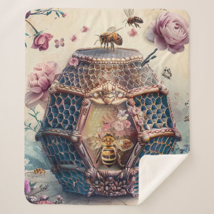 Couverture Sherpa Jardin de Rêves aux Abeilles Enchantées (11)