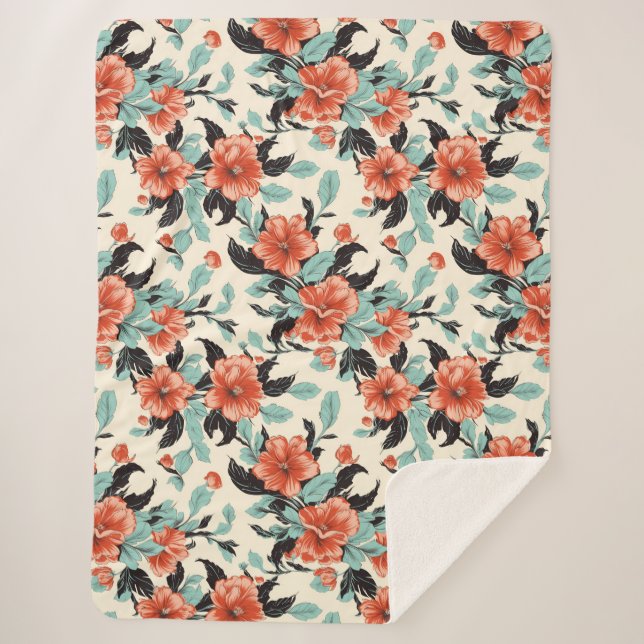 Couverture Sherpa Jardin du corail (Devant)
