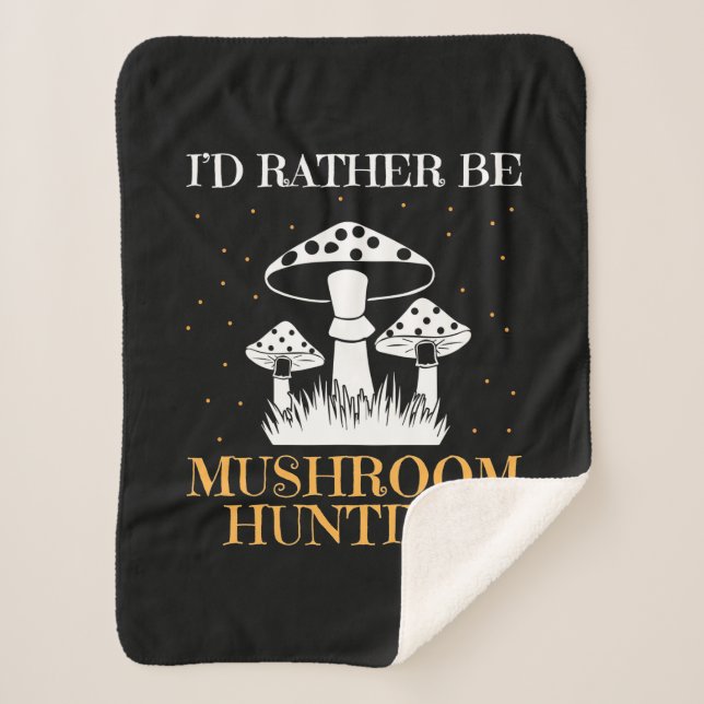 Couverture Sherpa Je Préfère Chasse Aux Champignons (Devant)