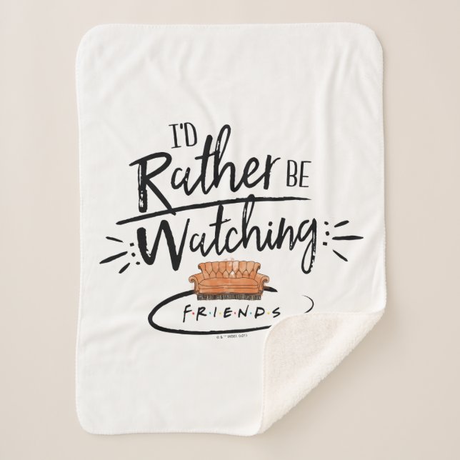 Couverture Sherpa Je préférerais regarder FRIENDS™ (Devant)