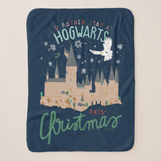 Couverture Sherpa Je Préférerais Rester À Hogwarts Ce Noël