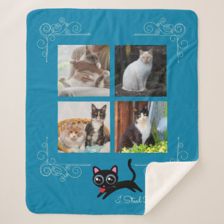 Couverture Sherpa Je vole les coeurs Photo personnalisée