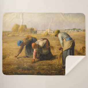 Couverture Sherpa Jean-François Millet - Les Gleaners
