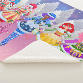 Couverture Sherpa Jem and the Holograms Christmas Sherpa blanket