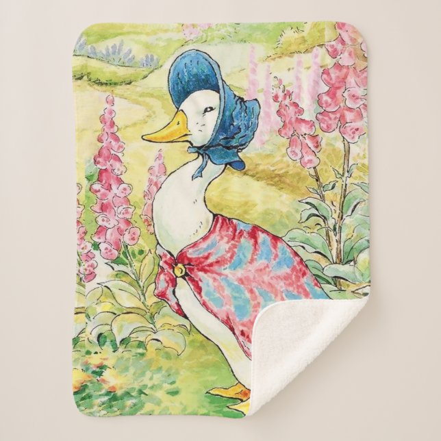 Couverture Sherpa "Jemima Puddle Duck" par Beatrix Potter (Devant)