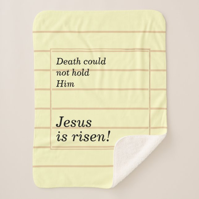 Couverture Sherpa JÉSUS EST UNE CRÈME REMISE Pâques (Devant)