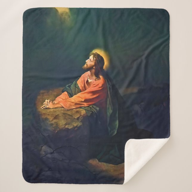 Couverture Sherpa Jesus Gethsemane Agonie Jardin Mont Olives Hofman (Devant)