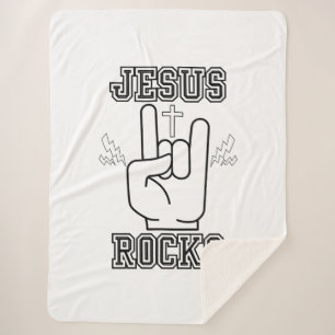 Couverture Sherpa Jesus Rocks Biblique Festival W/B