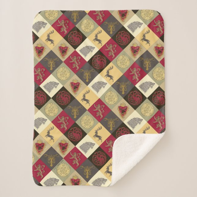 Couverture Sherpa Jeu de Trones Motif sigil (Devant)