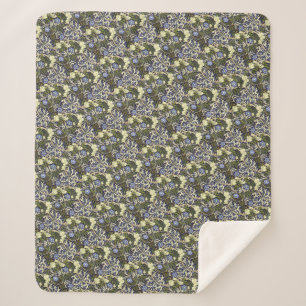Couverture Sherpa John Henry Dearle Motif d'algues