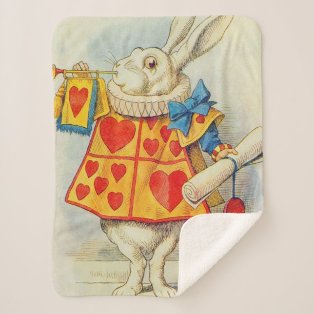 Couverture Sherpa John Tenniel | Le lapin blanc (Devant)
