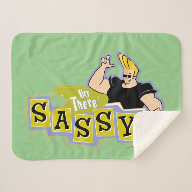 Couverture Sherpa Johnny Bravo - Hey There Sassy (Devant (Horizontal))