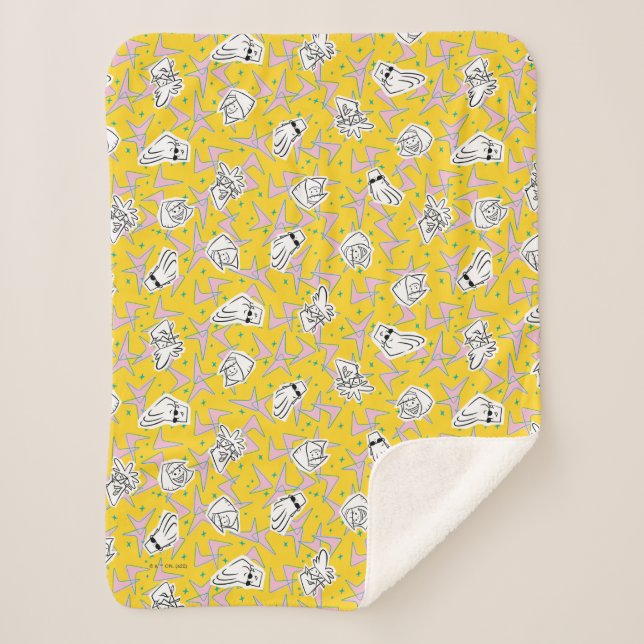 Couverture Sherpa Johnny Bravo Motif de caractères (Devant)