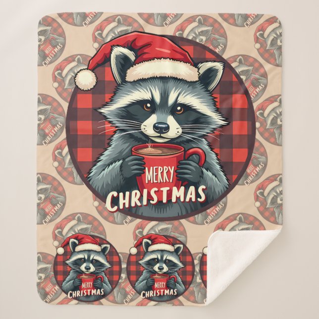 Couverture Sherpa Joie de cacao de Raton de Noël (Devant)