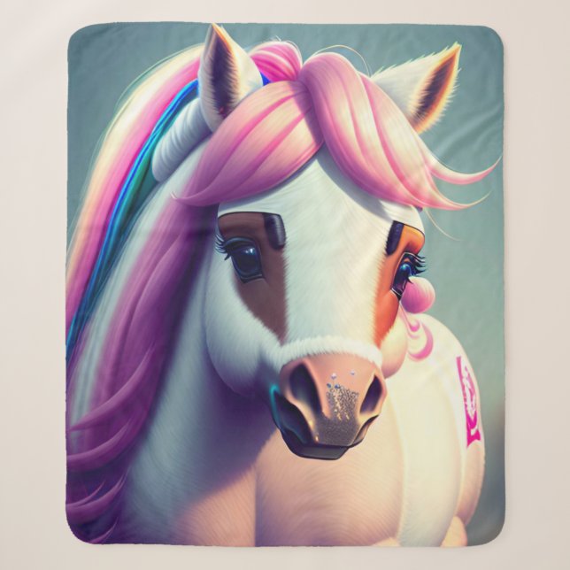 Couverture Sherpa Joli 3d Spirit Pony 2 (Devant)