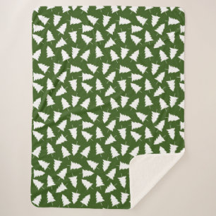 Couverture Sherpa Joli arbre À feuillage persistant