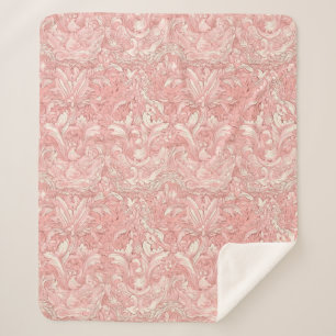 Couverture Sherpa Joli design parisien français rose