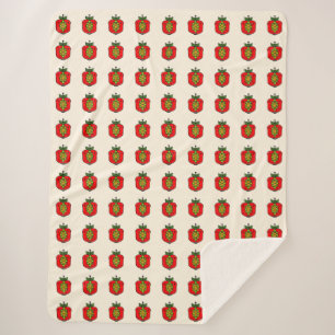 Couverture Sherpa Jolie Citrouille Rouge