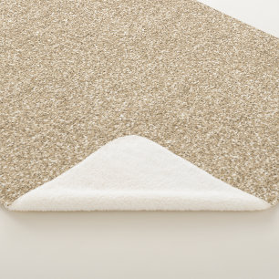 Couverture Sherpa Jolie Parties scintillant Glam Gold