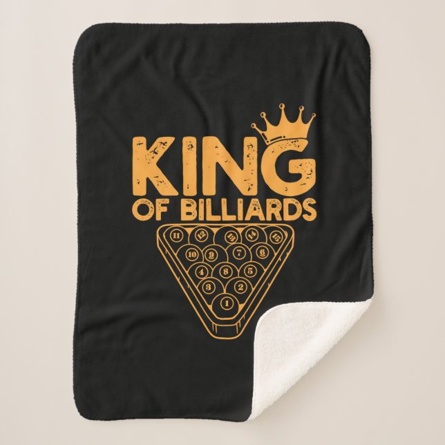 Couverture Sherpa Joueur de billard | Roi Des Billiards (Devant)