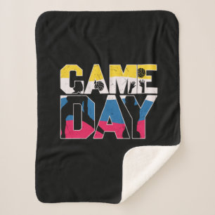 Couverture Sherpa Joueur de volley-ball Volley-ball Jour Jeu