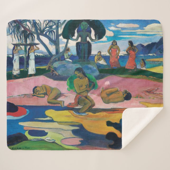 Couverture Sherpa Jour du Dieu | Paul Gauguin | (Devant (Horizontal))