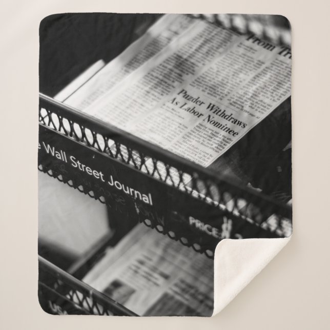 COUVERTURE SHERPA JOURNAUX SUR LE WALL STREET JOURNAL RACK (Devant)