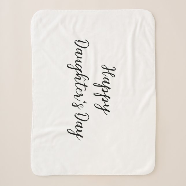 Couverture Sherpa Joyeux jour de filles si.ple minimum ajouter le no (Devant)
