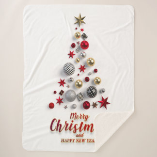 Couverture Sherpa Joyeux Noël et saison d'hiver