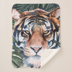 Couverture Sherpa Jungle Cat - Tigre