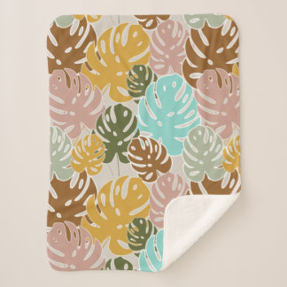 Couverture Sherpa jungle monstère colorée