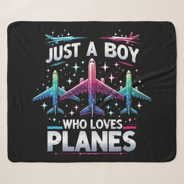 Couverture Sherpa Juste un garçon qui aime les avions (Devant (Horizontal))