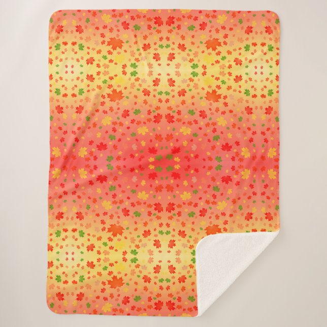 Couverture Sherpa Kaleidoscope d'automne (Devant)