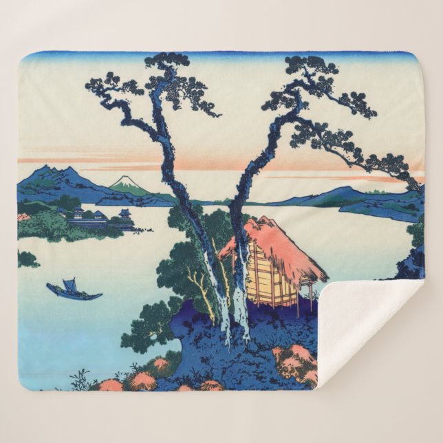Couverture Sherpa Katsushika Hokusai - Lac Suwa dans la province de  (Devant (Horizontal))