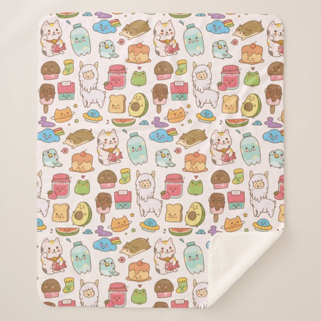 Couverture Sherpa Kawaii Sherpa Blanket (Devant)