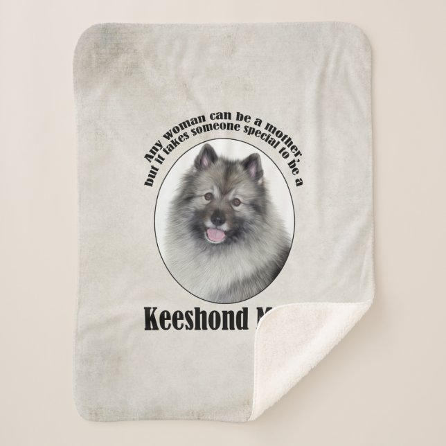 Couverture Sherpa Keeshond Maman (Devant)
