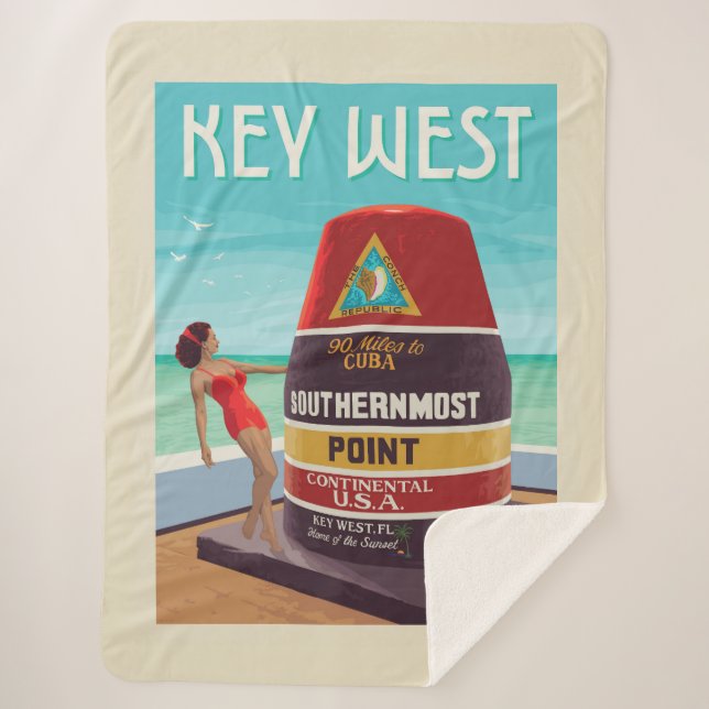 Couverture Sherpa Key West | Floride (Devant)